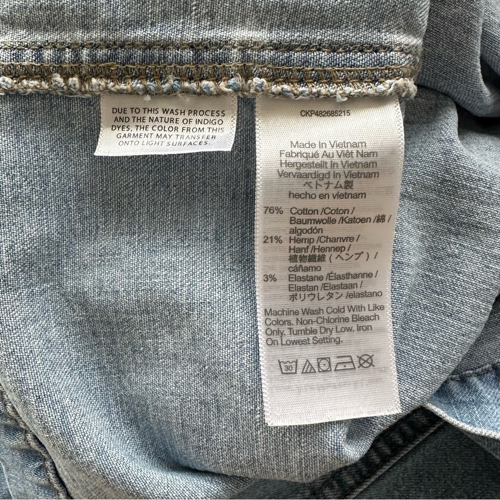 Madewell Denim Seamed Mini Shirtdress in Palermo Wash Light Blue Dress Casual - Picture 6 of 14